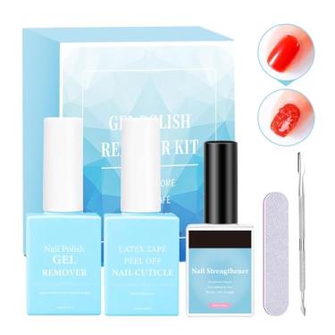 Imagem de Removedor de esmalte, removedor de esmalte profissional | Removedor de tinta para unhas Removedores de esmalte | Removedor de esmalte em gel à prova de derramamento, removedor de unhas com tampão de u