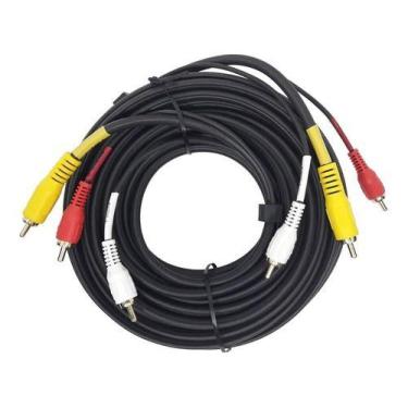 Imagem de Cabo Rca Av Audio E Video 10 Metros Video - Starcable/tblack