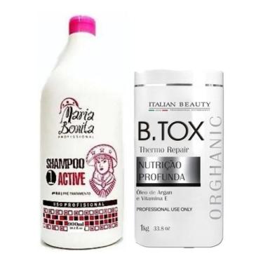 Imagem de Kit Redutor De Volume Profissional Botox Alisamento 1 Kg Fit - Italian