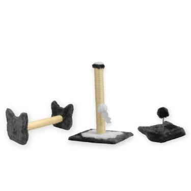 Imagem de Arranhador Para Gatos Poste P Torre Sisal Poste Horizontal e Mola Malu