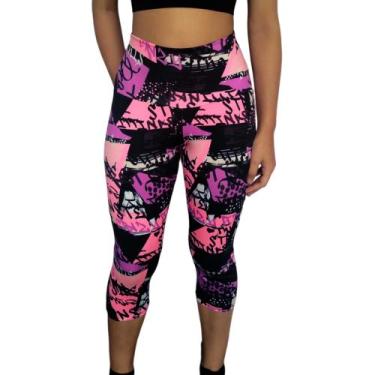 Imagem de Calça Feminina Corsário Justa Cós Cintura Alta Estampas Sortidas Suple