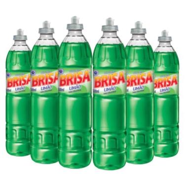 Imagem de Kit com 6 Detergente Líquido Lava Louças Brisa Limão 500ml