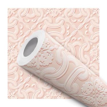 Imagem de Papel De Parede Vinílico Provençal Rosa Moderno Sala Quarto 12m - Sign