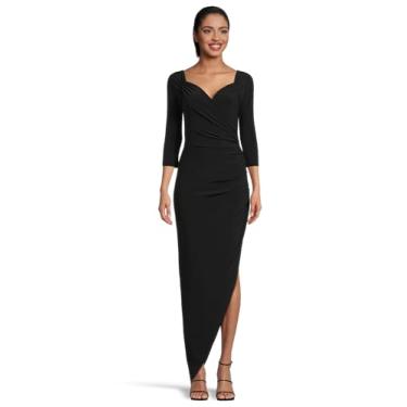 Imagem de Norma Kamali Vestido feminino drapeado lateral tomara que caia, Preto, G