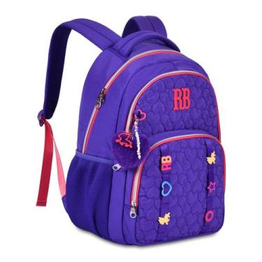 Imagem de Mochila de Costas Rebecca Bonbon Soft Texturizado RB24536, Lilás