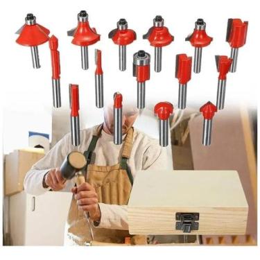 Imagem de Jogo De Fresas Tupia C/12 Pçs 6Mm Com Maleta - siga Tools