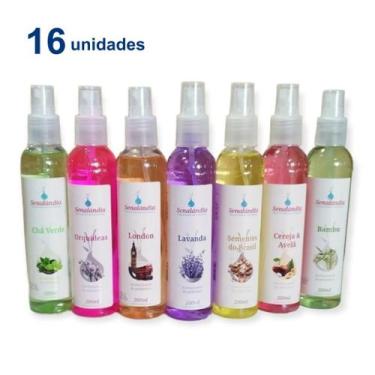 Imagem de Kit 16 Aromatizador Ambiente Spray de Borrifar no Ar de 200ml Marca Se