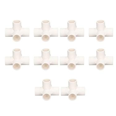 Imagem de Configuração de Canto de Encanamento 20mm PVC - Conector 3 Vias para Abastecimento água, Móveis, Estufa e Marcenaria Tubo Tenda (Branco)