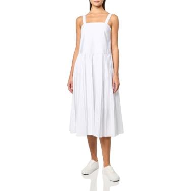 Imagem de Lacoste Vestido midi plissado feminino, Branco, 42
