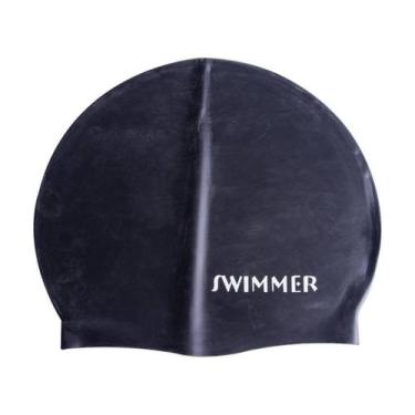 Imagem de Touca de natação silicone preta mb - MBFIT