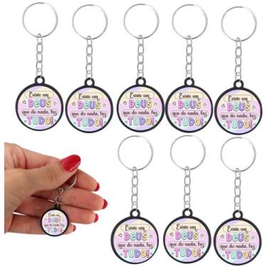 Imagem de 20 Chaveiros Tudo Posso Naquele que Fortalece  Evangelica - Tudo em Me