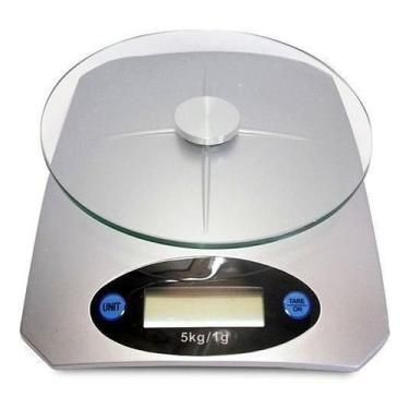Imagem de Balança de cozinha digital precisao PRATA 5 kgs KL - MKB