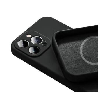 Imagem de Capa Magnética De Silicone Para iPhone 15 14 13 pro Max Mini plus XR X