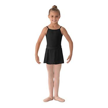 Imagem de Saia Mirella Girls Mirella Girl's Georgette Mock Wrap, Preto, Small