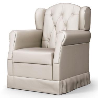 Imagem de Poltrona de Amamentação Balanço Letícia Sintético Bege - Phoenix