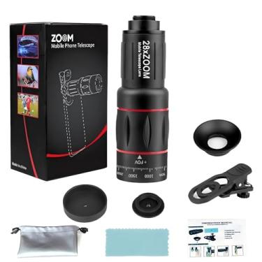 Imagem de Telescópio monocular de alta potência de 28 × Zoom para shows, observação de pássaros, viagens e fotografia - alta definição e visualizações claras