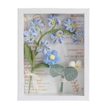 Imagem de Quadro de Fotos com Flores Tecidas à Mão Bouquet Girassóis Artificiais Tecidos para Decoração Parede Casas Escritórios Mesa Ornamentos Dia das Mães An