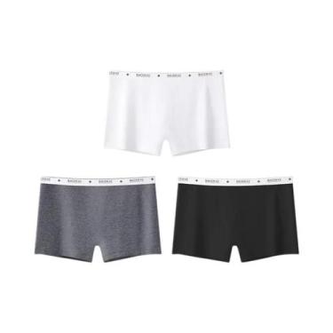 Imagem de Shorts Boxer Esportivos Femininos plus Size Sem Costura Para Verão - o