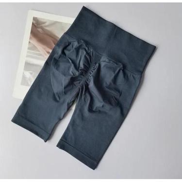 Imagem de Shorts de Yoga Feminino Cintura Alta - Sem Costura, Controle de Barrig