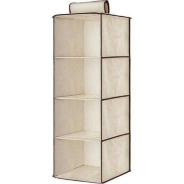 Imagem de Organizador Vertical Armario Closet Cabide Portatil Multiuso Dobravel Com 4 Prateleiras...