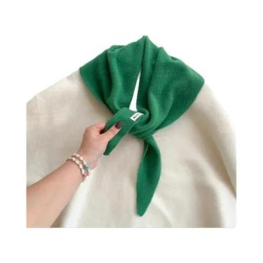 Imagem de Cachecol Triangular Quente Para Mulheres, Tricotado, Multifuncional, E