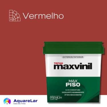 Imagem de Piso Maxvinil Fosco 18L, VERMELHO