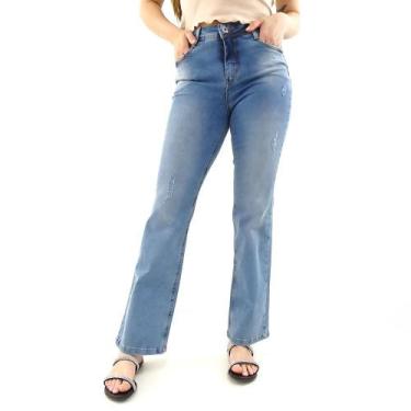 Imagem de Calca Jeans 89 Voox Flare Com Puidos - VX10286, 36, Jeans