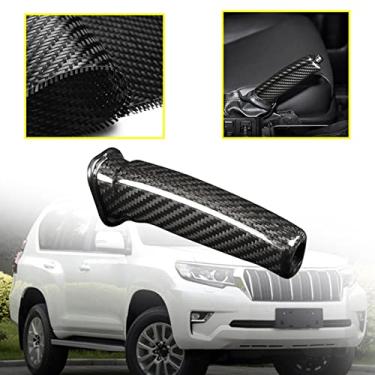 Imagem de FINMOKAL Punho De Freio De Mão De Fibra De Carbono Apto Para Toyota Land Cruiser Prado Preto, Fibra De Carbono
