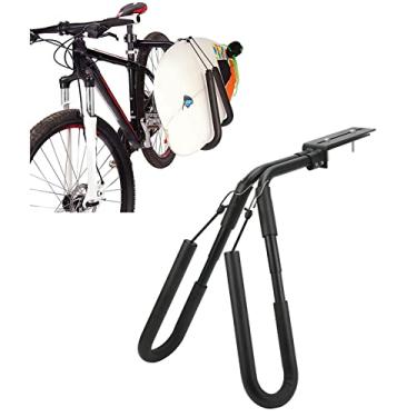 Imagem de Suporte de prancha de surf de ciclomotor, suporte de prancha de surf de bicicleta removível de liga de alumínio para esportes, ao ar livre, rack de armazenamento portátil de longboard para bicicletas