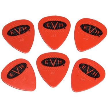 Imagem de EVH Palhetas da série Signature (pacote com 6) 0,88 mm vermelho/preto