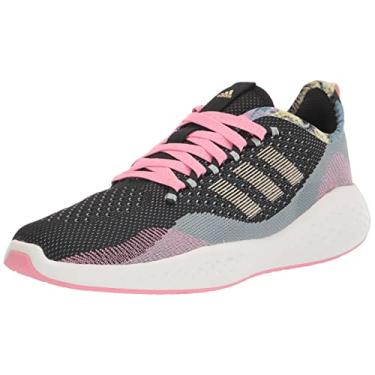 Imagem de adidas Women's Fluidflow 2.0 Running Shoe, Core Black/Bliss Orange/Bliss Pink, 7.5