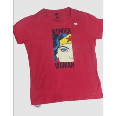 Imagem de Camiseta Juvenil Feminina - Mulher Maravilha - Sideway