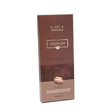Imagem de Tablete Chocolate ao Leite com Nozes 100g Nugali