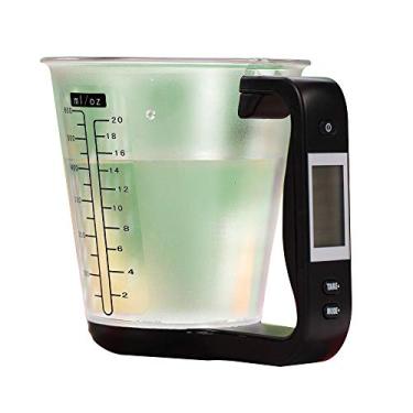 Imagem de balança de copo, balança de cozinha, ferramenta de escala de copo digital com display LCD para assar e cozinhar