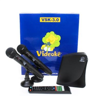 Imagem de VIDEOKÊ VSK 3.0 COM 2.933 MÚSICAS + 2 MICROFONES SEM FIO - 2933 Karaoke