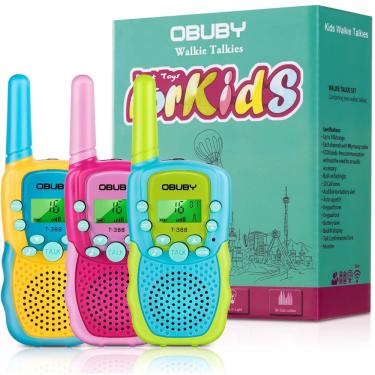 Imagem de Walkie Talkie Infantil 3km 22 Ch. c/ Lanterna lcd e Presente p/ Meninas e Meninos (Obuby)