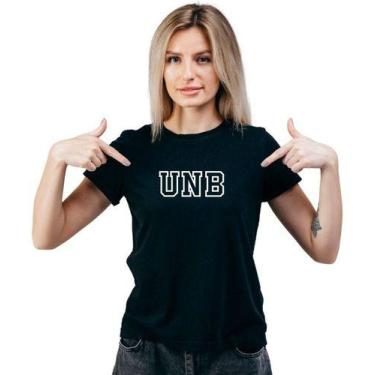 Imagem de Camiseta Faculdade Unb Universidade De Brasília Df Feminina - Loja Cli