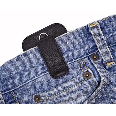 Imagem de Capa de couro premium ajustada com protetor de tela e clipe de cinto (cordão de pescoço) para bomba de insulina Tandem Diabetes Care T: Slim X2 (todos os modelos) (Vertical-B1-Brown)