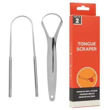 Imagem de Raspador de Língua Kit 2 Unidades U‑Shape Profissional para Frescor e Higiene Oral Limpeza de Língua