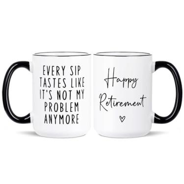 Imagem de Aurahouse Presente de aposentadoria para mulheres e homens, decorações engraçadas de caneca de aposentadoria, melhores presentes de aposentadoria para mulheres homens 2025, colega de trabalho, amigo