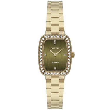 Imagem de Relógio Orient Feminino Ref: Lgss0070 E1kx Retangular Dourado