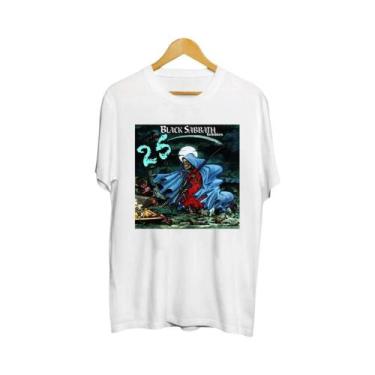 Imagem de Preto metal rock band t camisa masculina moda casual gráfico manga cur