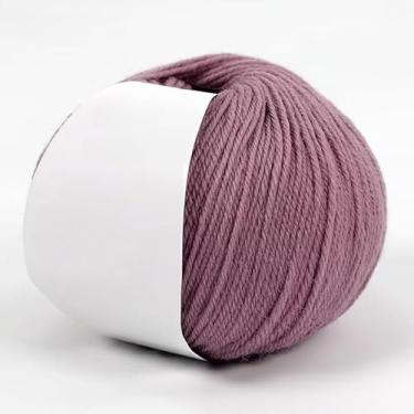 Imagem de Fio de lã premium, fio de tricô de peso médio para suéteres, cachecóis, chapéus macios e duráveis (roxo)