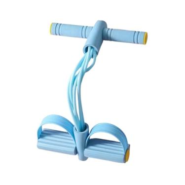 Imagem de Lljsszr Faixa Elástica de Resistência para Pedais, Corda de Puxar, Faixa de Exercício para Costas, Pernas E Ombros, Tubo Azul Seis