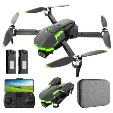 Imagem de Dron com câmara 1080P para crianças e adultos RC Quadcopter com motor sem escova drone FPV para iniciantes, com 30 min de voo/retenção de altitude, brinquedo para crianças presentes de aniversário