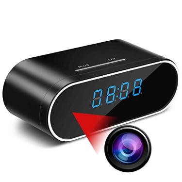 Imagem de Câmera Espião MCSTREE Câmera Escondida no Relógio WiFi Câmeras Escondidas 1080P Gravador de Vídeo Câmera IP Sem Fio para Monitorização de Segurança Doméstica Interna Câmera de Ama