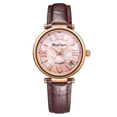 Imagem de Relógio Feminino Reef Tiger Rga1595-pww à Prova D`água Marrom