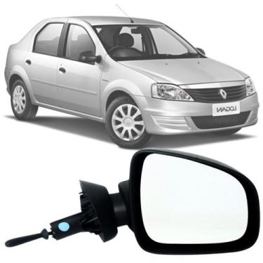 Imagem de Espelho Retrovisor Direito Passageiro Renault Sandero Logan 2009 2010 