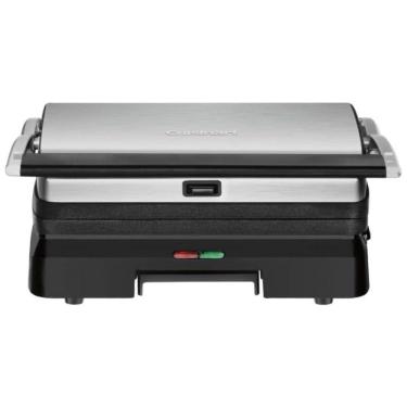 Imagem de Churrasqueira Elétrica 3 em 1 Antiaderente 1200W, Aço Inoxidável, 110v, CUISINART GR 11...