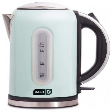 Imagem de MW Chaleira Elétrica 1.7L com Desligamento Automático, Aço Inoxidável, 1500W, 110v, DASH DEK001, Branco